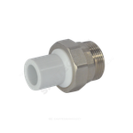Муфта трубная PP-R комбинированная разъемная белая Дн 25х1/2" Ру25 наруж пайка/НР VALFEX 10158115