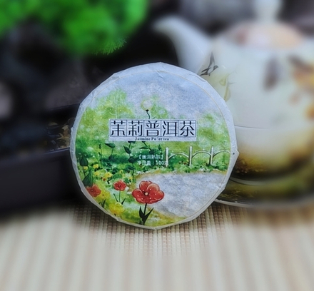 Пуэр Шу Моли Хуа с жасмином 2022 г. 100 гр