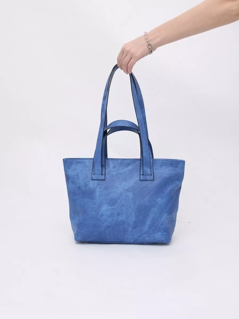 сумка тоут через плечо средняя с двумя ручками