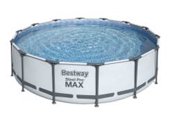 Каркасный бассейн Bestway 427х107 см + фильтр-насос 3028 л/ч, тент, лестница (56950 BW)