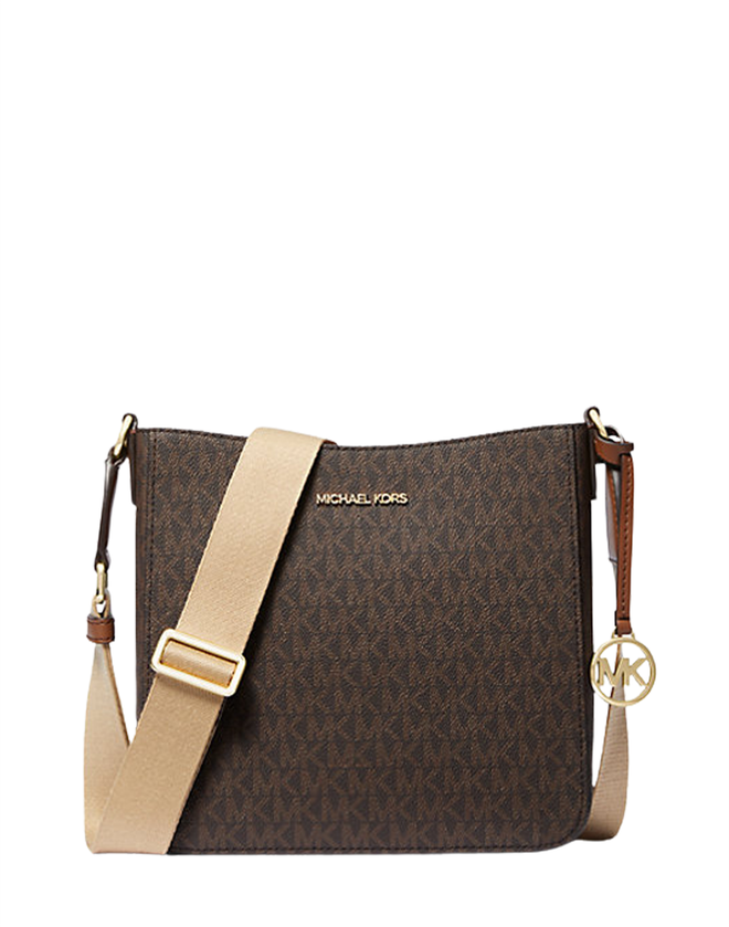 Сумка Michael Kors Jet Set Travel Small Logo Messenger | Коричневый с песочным