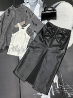 Кожаная юбка Balenciaga