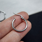 Швензы кольца, сталь, застёжка булавка, размер 20×2мм, цена за пару