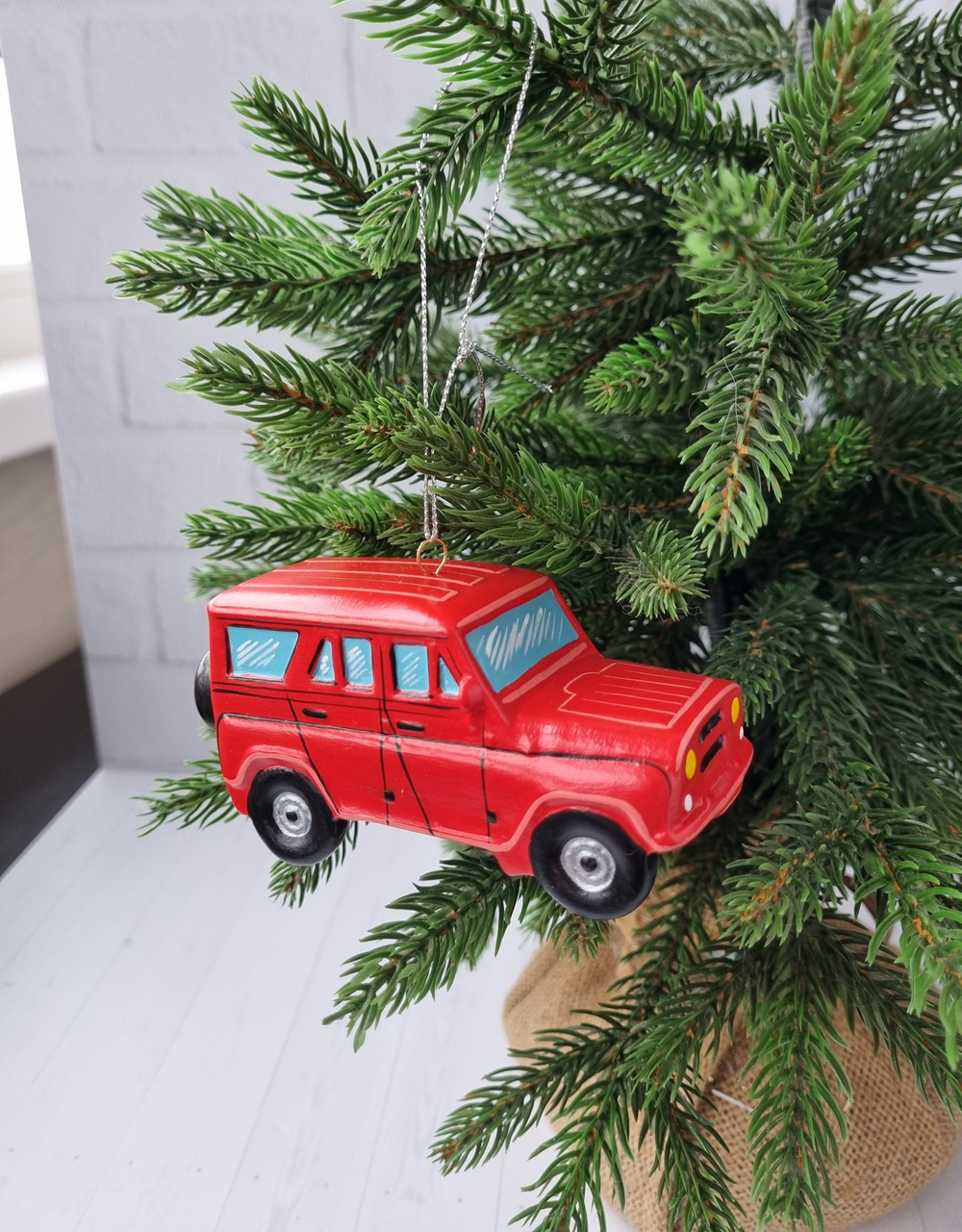 Елочная игрушка "Машинка УАЗ"