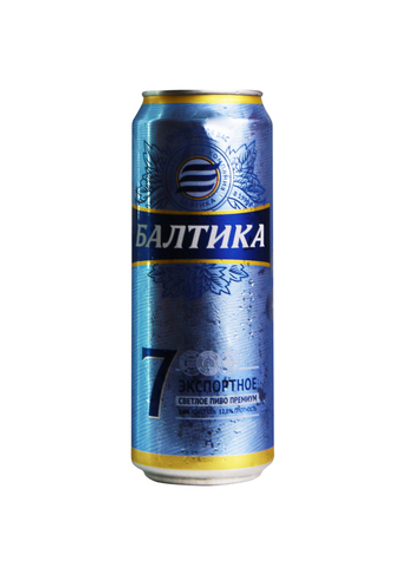 Пиво Балтика Экспортное №7 светлое пастеризованное 5,4% 0,43л ж/банка
