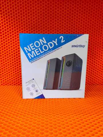 Колонки 2.0 SmartBuy Neon Melody 2 черные