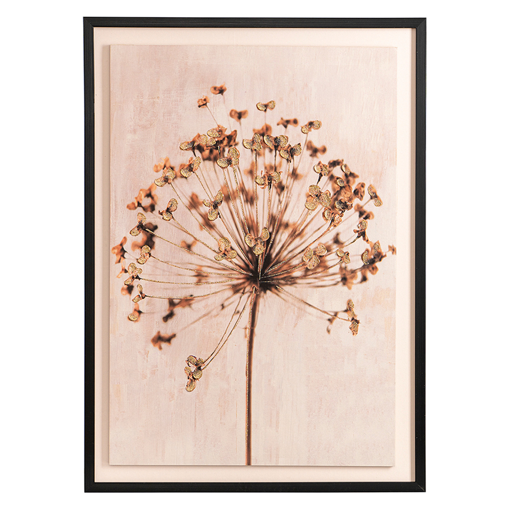 Панно декоративное plant, с черной рамой, 50х70 см