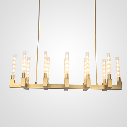 Люстра Rh Canelle Linear Chandelier 12 Modern Brass By Imperiumloft