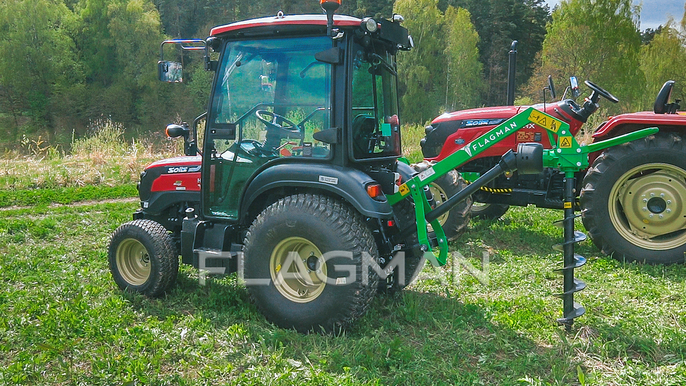 Земляной бур Flagman | Флагман M3A1 20/40 + (кардан 90см/6х8/усиленный/со шпонкой)