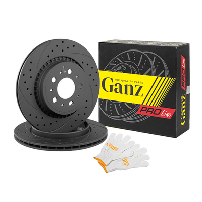 Диск тормозной задний перфорированный PRO-Line с покрытием (компл.2 шт) VOLVO XC 90 GANZ GIJ06082S