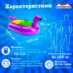 Лодка для парка аттракционов «Тюлень», взрослая, на часовом механизме, 172×120×36 см