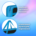 Папка на молнии с ручками BRAUBERG А4 1 отделение пластик 80 мм "Open space" (3 штуки в упаковке)