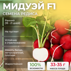 МИДУЭЙ F1 семена редиса (Sakata | Alexagro)