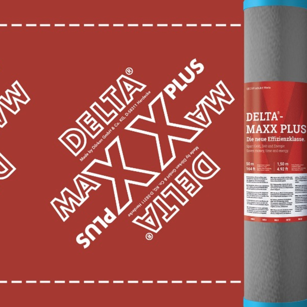 DELTA-MAXX PLUS энергосберегающая диффузионная мембрана с самоклеящейся лентой, с адсорбционным слоем (1,5х50м), шт