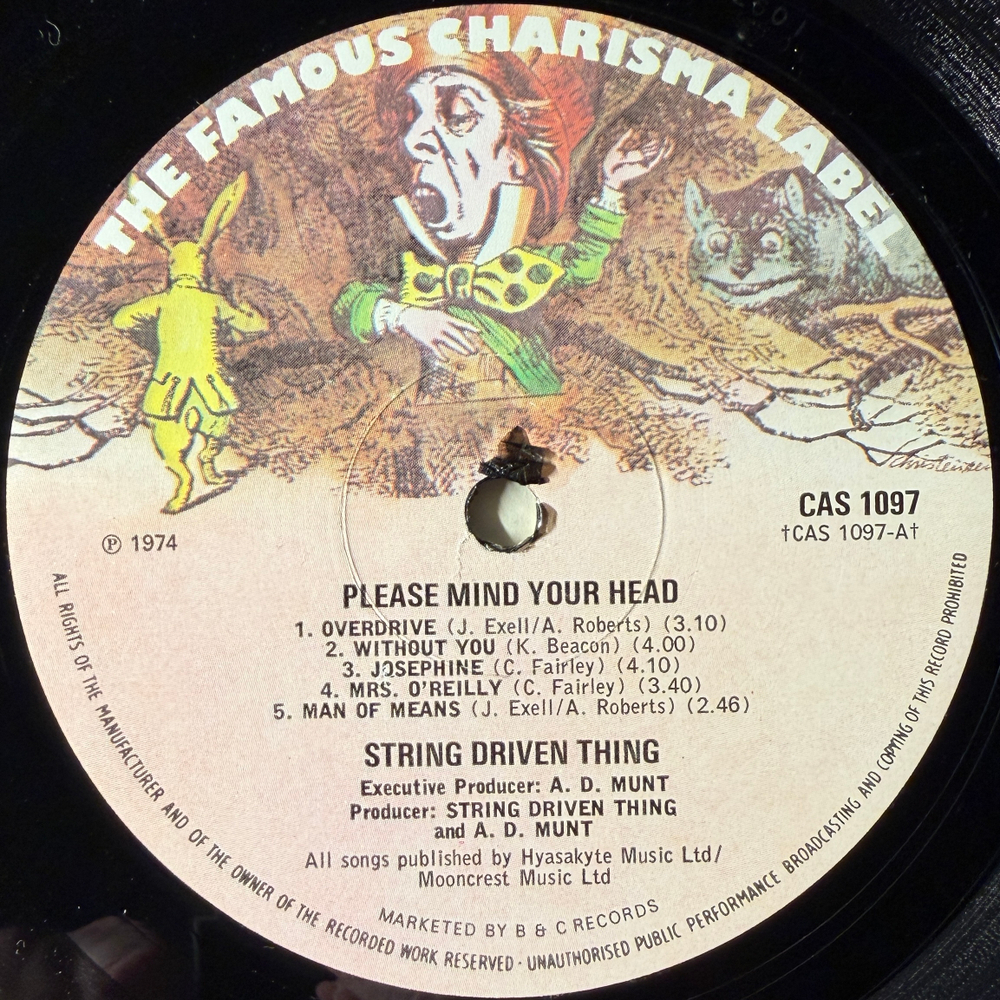 String Driven Thing ‎– Please Mind Your Head (Англия 1974г.)