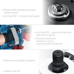 ЗУБР 1900 Вт, d125 мм, УШМ, регулировка оборотов, фланец ″МИГ″, Профессионал (УШМ-П125-1905 ЭПСТ)