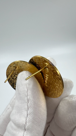 Серьги с эмалью в технике клуазоне