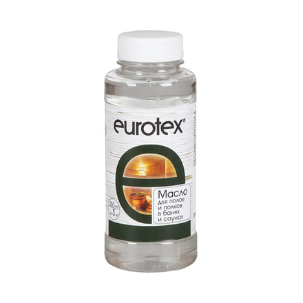 Масло для защиты полков Eurotex Сауна, бесцветное, 0,25 л