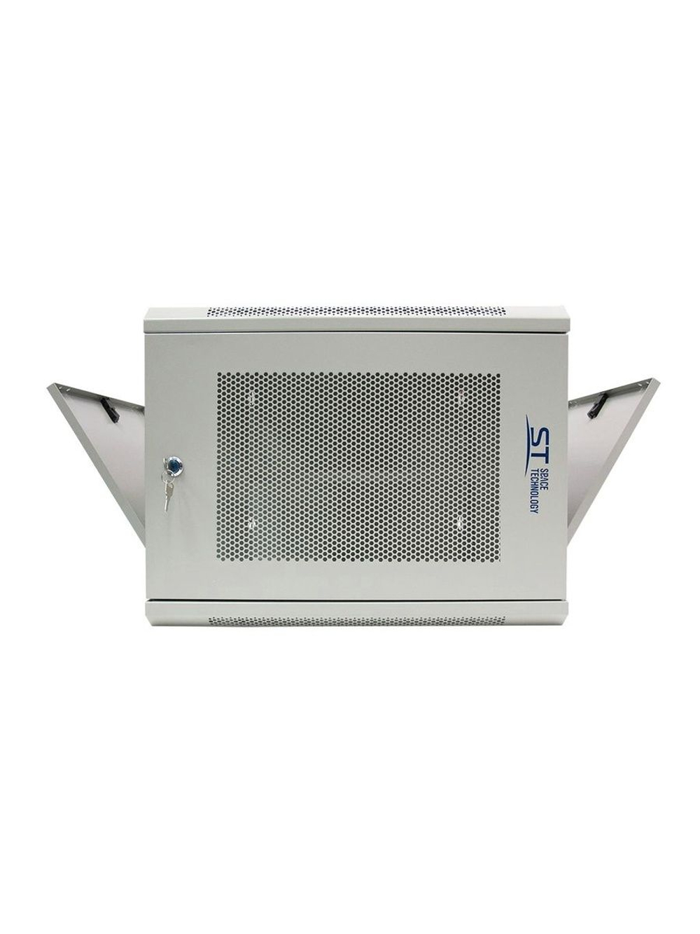 Шкаф телекоммуникационный настенный ST-NCP9U600 (СЕРЫЙ) С ПОЛКОЙ
