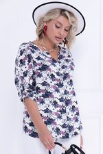 БЛУЗКА АЛЬПИЯ (ФЛОВЕРС) Bellovera (Акция)