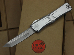 Нож Microtech Troodon 3 T/E Tanto Gray - рукоять серый алюминий