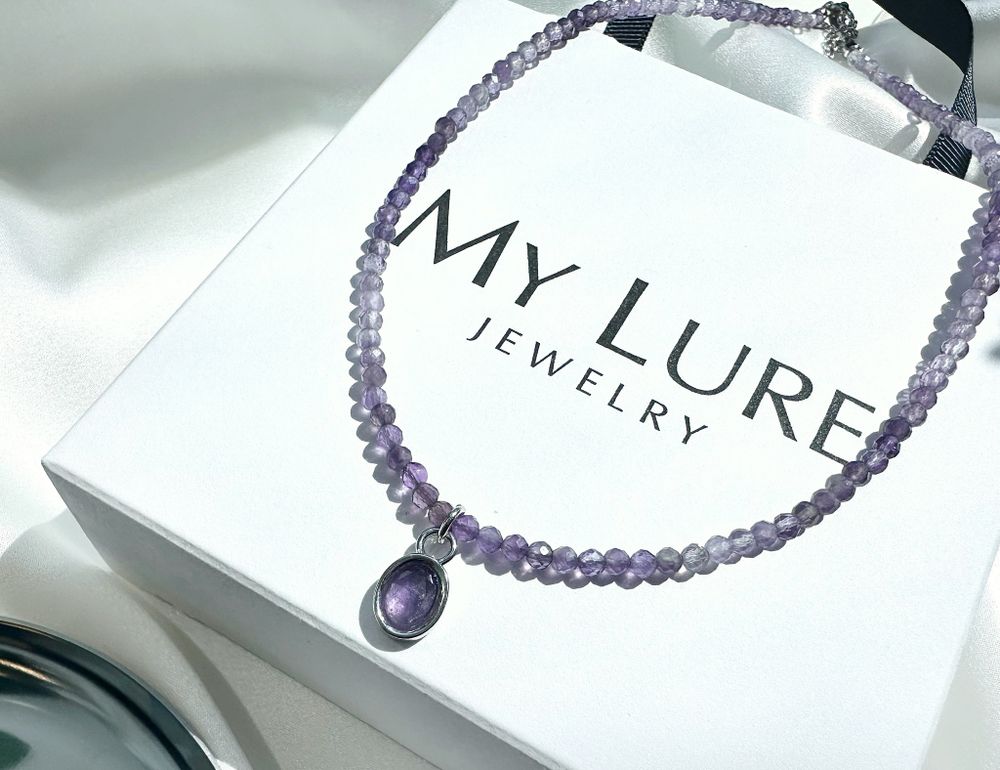 Колье из аметиста