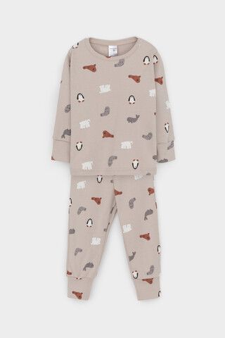 пижама  для мальчика  К 1552/северные зверята на бежевом