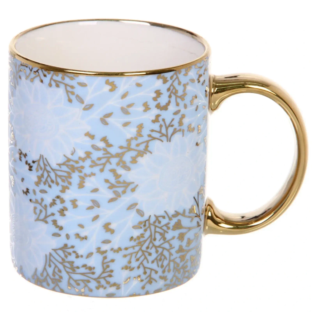 Кружка керамическая 350мл «Золотая нежность», микс 4рисунка