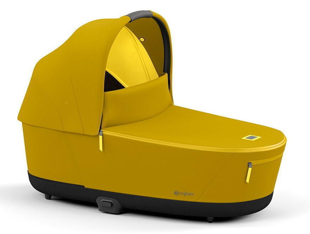 Коляска для новорожденных Cybex Priam IV Chrome Brown Mustard Yellow