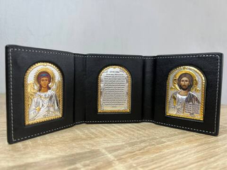 Складень карманный Спаситель Молитва Ангел 90х255мм