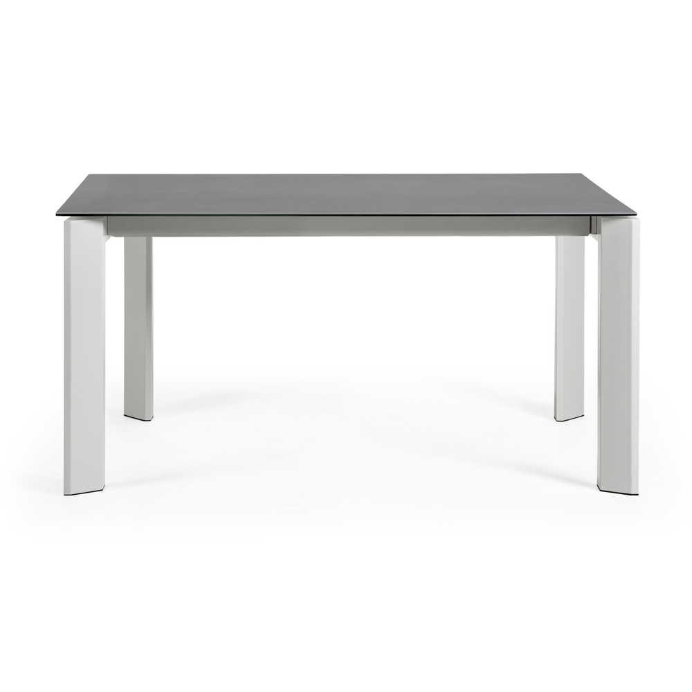 Стол Atta 160 (220) x90 серый керамический