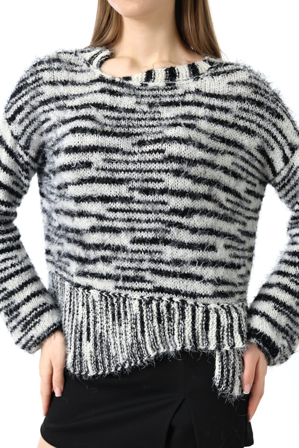 МК Джемпер Зебра, FORESTA от O’YARN