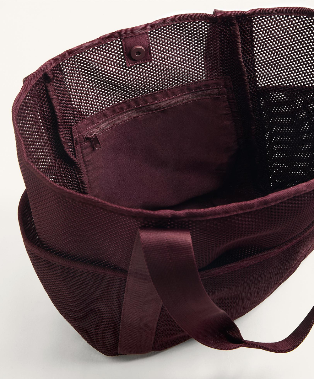 OYSHO Сумка-шоппер из сетчатой ​​ткани, бордовый