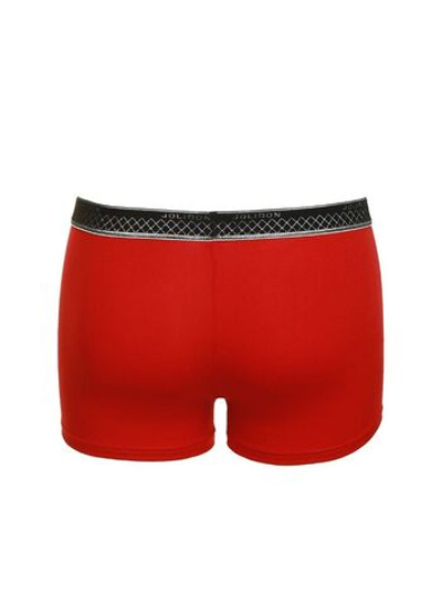 Мужские трусы-боксеры из микромодала с широкой мягкой резинкой (Размер: L) (Цвет: красный)