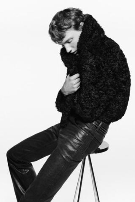 ZARA X LUDOVIC DE SAINT SERNIN ВОЩЁНЫЕ ДЖИНСЫ-КЛЕШ, МАРЕНГО