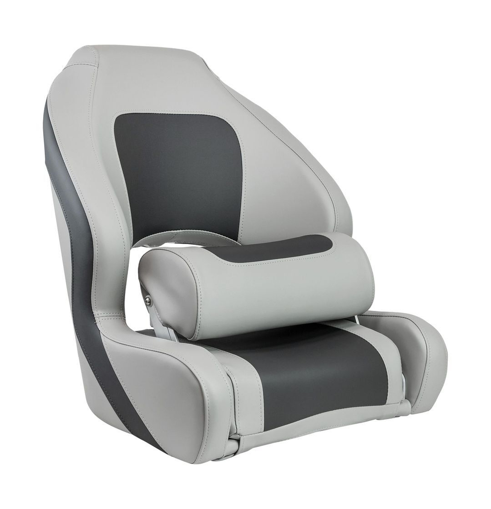 Кресло с болстером Delux Sport Flip Up, обивка винил, цвет угольный/серый