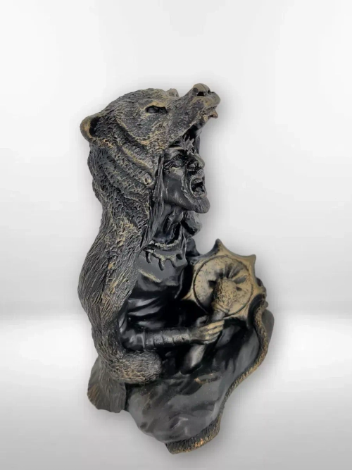 Коллекционная алтарная фигурка статуэтка Шаман с бубном