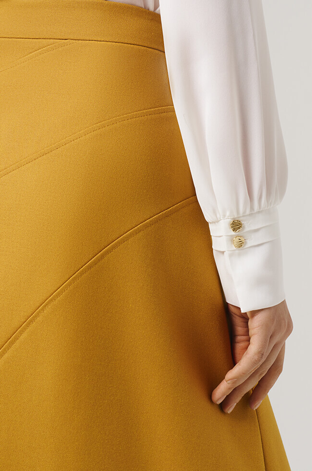 4856 Юбка женская (золотая оливка)