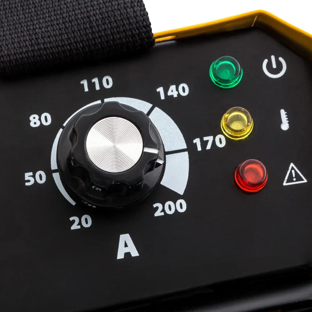 Аппарат инверторный дуговой сварки DS-200 Compact, 200 А, ПВ 70%, диаметр электрода 1.6-5 мм Denzel, 94373