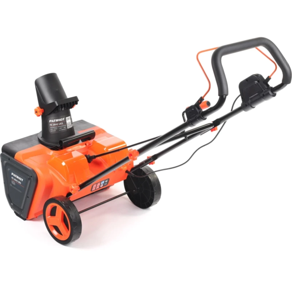PATRIOT PE 2842 UES 20V 20В аккумуляторный снегоуборщик (2 x 4 Ач, ЗУ) ковш 50 см, выброс 7 м 426302330