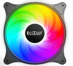 Вентилятор для корпуса PCCooler FX-120-3 120mm LED SRGB 3 pin + Molex 1200 RPM Black