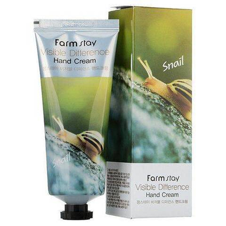 FarmStay 100мл. Крем для рук Visible Difference Hand Cream SNAIL (Улитка)