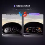 Электронная панель приборов для BMW X6 F16 2014-2019 (без проекции на лобовое) - Kuberg NH-LCD-B01-F16 с ЖК 12.3" экраном QLED