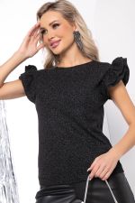 Блуза "Анджелина" (блэк) Б7791 LT Collection (Акция)