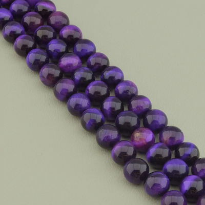 Нитка Кошачий глаз 38 см. 10,5 мм. (Без замка)