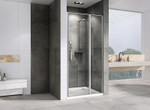 Душевая дверь Abber Sonnenstrand 120 AG04120S профиль Хром стекло прозрачное