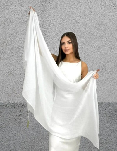 Палантин/белый