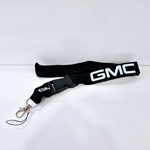 GMC (чёрный) Люкс / Брелок, шнурок для ключей на шею GMC (Джиэмси), ланъярд, крафт, чёрный (1 шт)