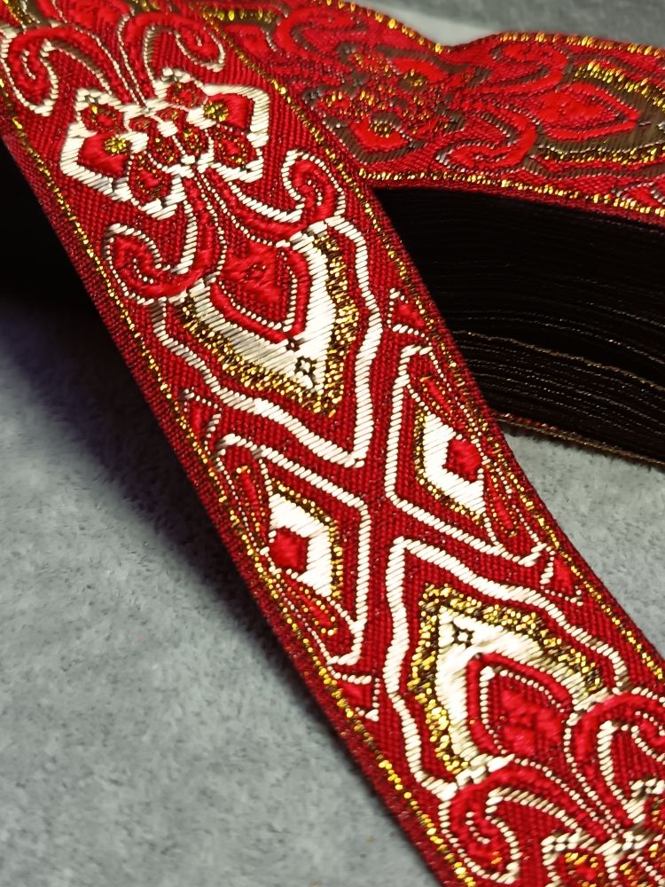 Тесьма жаккард люрекс, ш. 3,3 см