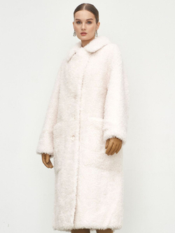 Шуба женская чебурашка тедди эко, SilverFox (арт. S1046cb)